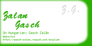 zalan gasch business card
